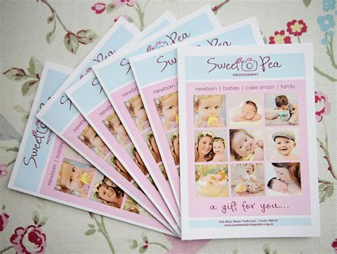 Photography Packaget Vouchers Sweet Pea Photography