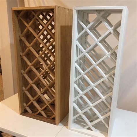 Wood Diamond Lattice Wine Rack Insert Style Wine Rack Design Wine