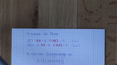 Mathe 9 Klasse Lgs Einsetzungsverfahren Youtube