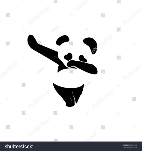 Polar Bear Dab Dance Vector Icon Stock Vector Royalty Free 763518490