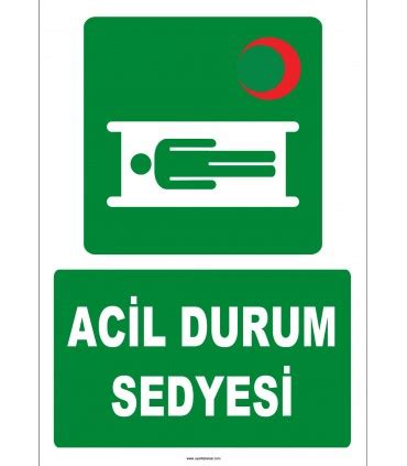 Iso Acil Durum Sedyesi Levhas Tabelas Etiketi