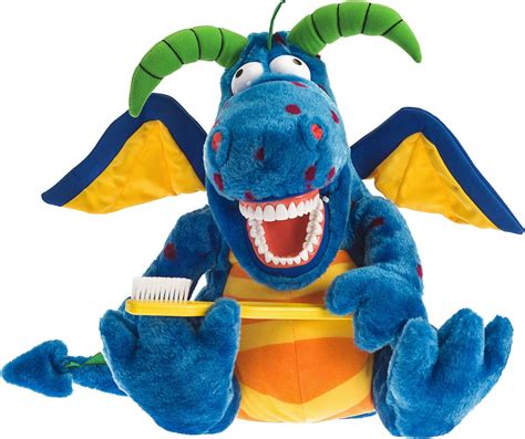 Starsmilez Kids Toothbrush Dragon Puppet Oral Health Dental