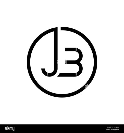 Creative Letter Jb Logo Design Vector Template Initial Circle Letter