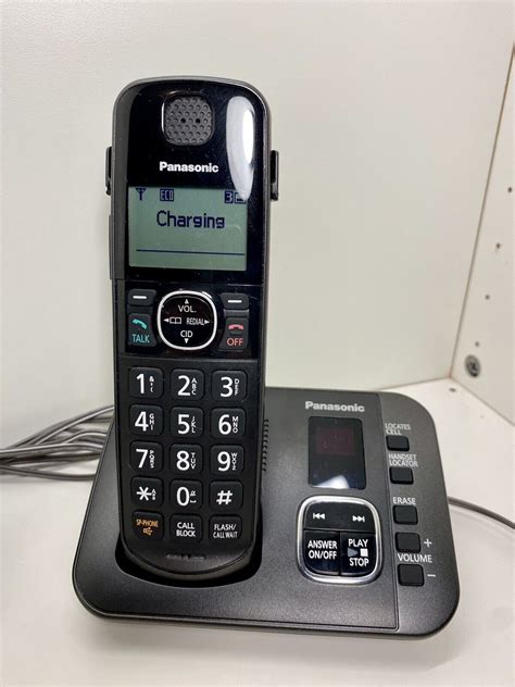 Panasonic Expandable Cordless Phone System Kx Tge Dect Black Ebay