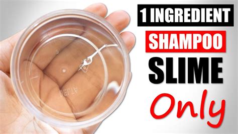 Shampoo Slime 1 Ingredient1 Ingredient Slime No Glueshampoo And Salt Slimehow To Make Slime