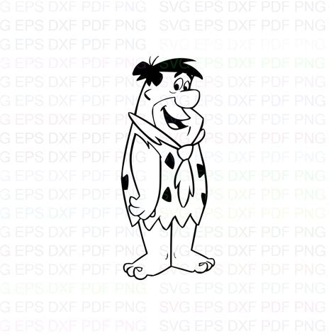 Cricut Clipart Vector Fred Flintstone The Flintstones Svg Dxf Eps Pdf