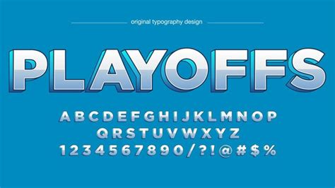 Premium Vector Modern Chrome Uppercase Sports Text Effect