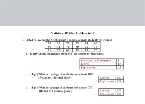 Solved Statistics Written Problem Set 1 1 Listed Below Are