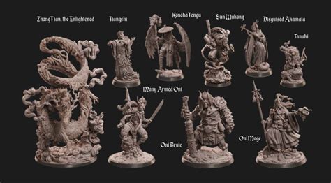 DND miniatures - Samurai set