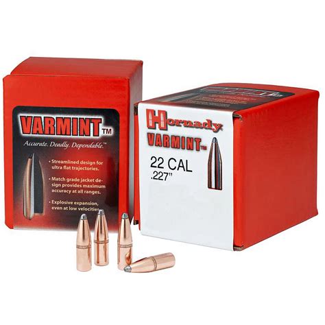 Hornady Varmint .22 Caliber Soft-Point Reloading Bullets | Academy