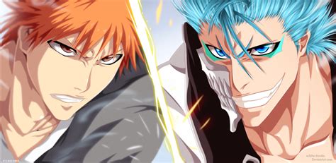 Ichigo Vs Grimmjow [collab] By Adriano Arts On Deviantart