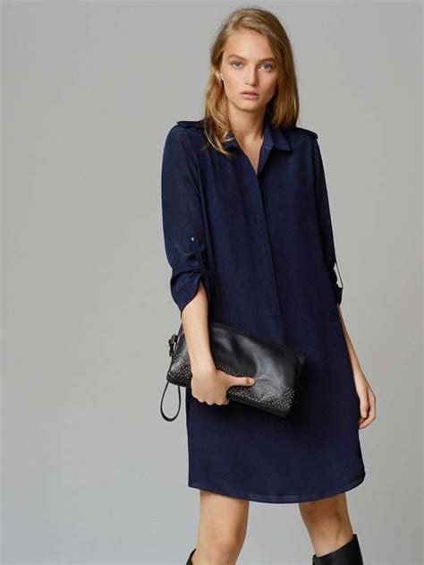 Venta Massimo Dutti Vestido Camisero En Stock