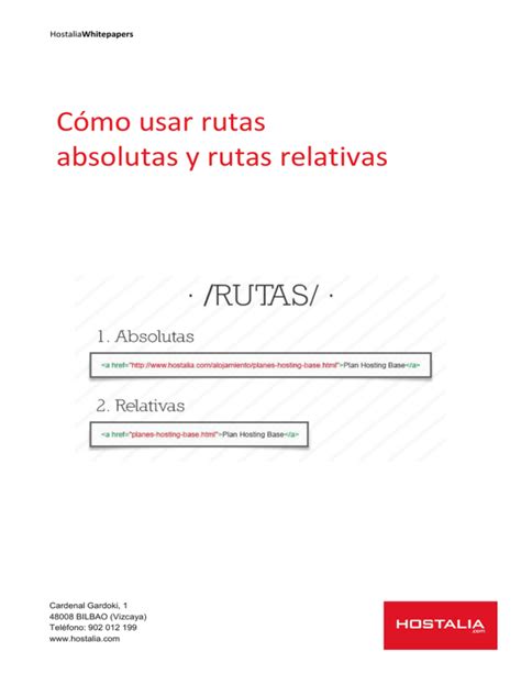 Cómo Usar Rutas Absolutas Y Rutas Relativas