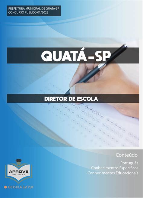 Apostila Quat Diretor De Escola Aprove Apostilas