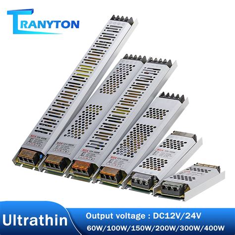 In Stock Ultra Thin Power Supply Led Driver Dc12v Dc24v 60w 100w 150w 200w 300w 400w Lighting