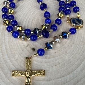 Miraculous Medal Rosary Handmade Rosary Rosaries Rosary Etsy