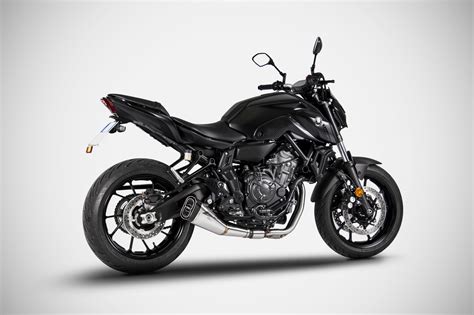 Sport Auspuff Komplettanlage Kat ZARD Edelstahl BLACK Yamaha MT 07 Bj