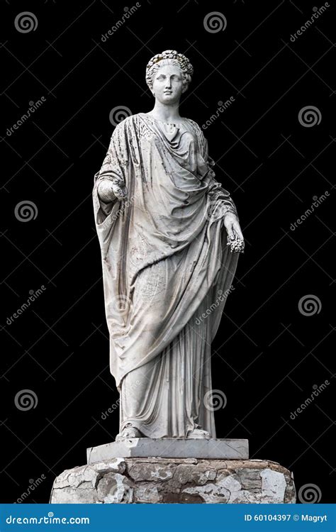 Marble Statue Of Roman Ceres Or Greek Demeter Stock Image Image Of