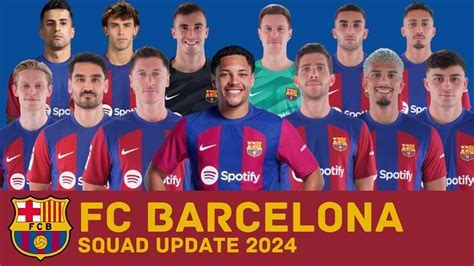 FC Barcelona Squad Update 2024 With Vitor Roque | FootWorld - YouTube