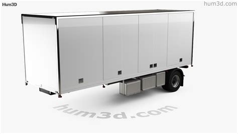 360 View Of Generic Dry Van Semi Trailer 2011 3D Model 3DModels Store