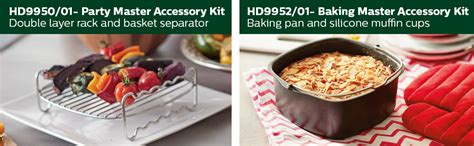 Philips Party Master Kit For Philips Airfryer Xxl Models Double Layer Rack And Basket Divider