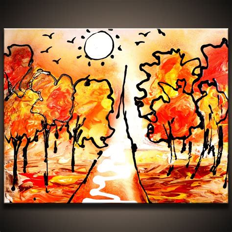 Autumn Abstract Painting at PaintingValley.com | Explore collection of Autumn Abstract Painting