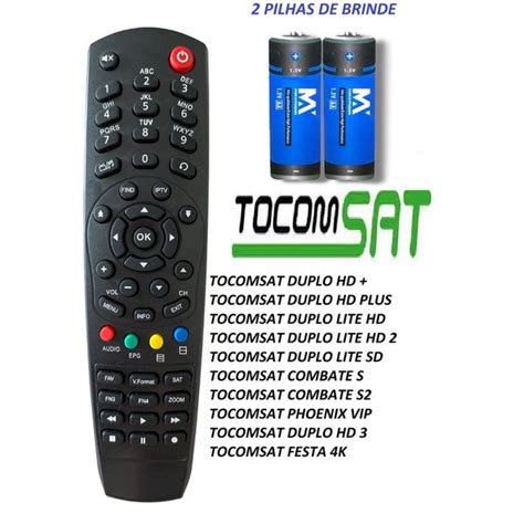 CONTROLE TOCOMSAT PHOENIX S COMMATE S S2 DUPLO HD 3 LIFE HD