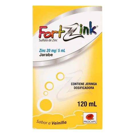 Fortzink Jarabe Mg Ml Frasco X Ml