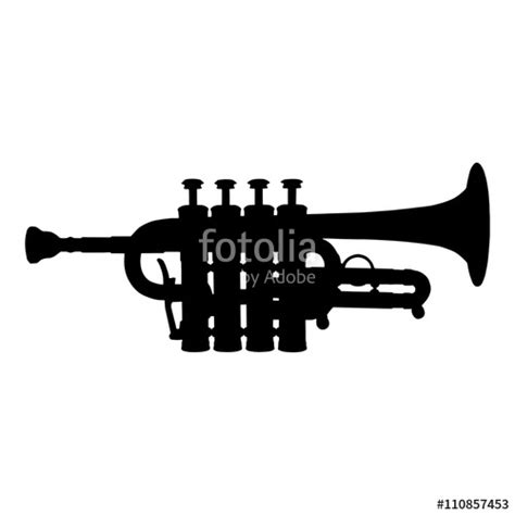 Trumpet Silhouette Vector at Vectorified.com | Collection of Trumpet ...