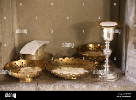 Hosts And Ciborium Stock Photo Alamy