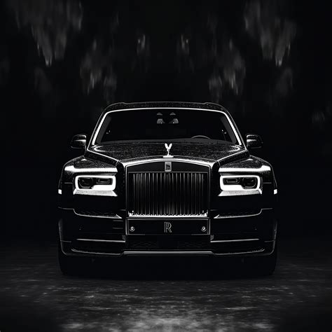 BLACK Rolls Royce Phantom in the Rain Luxuary Expensive Iconic - Etsy