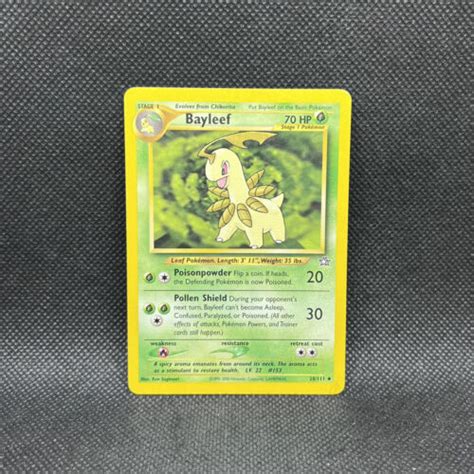 Pok Mon Tcg Bayleef Neo Genesis Regular Unlimited Uncommon For