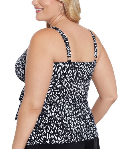 2024 Shape Solver Plus Komodo Island Triple Tier Tankini Top 6020041