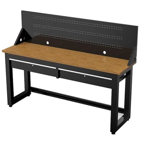 Have A Question About Husky 6 Ft Solid Wood Top Workbench In Black