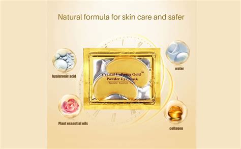 10 Pair Crystal Collagen 24k Gold Under Eye Gel Pad Face Mask Anti