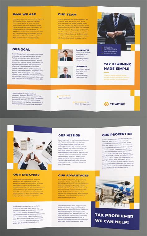 Trifold Brochure Templates Graphic Design Junction