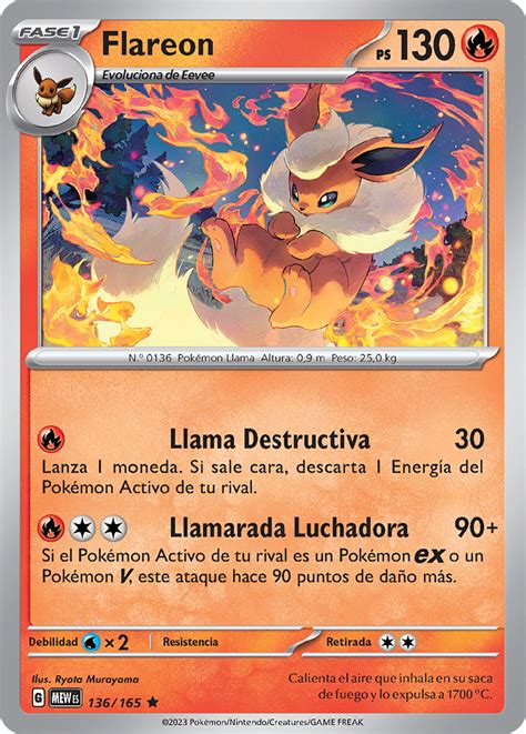 Flareon 151 Tcg Wikidex La Enciclopedia Pokémon