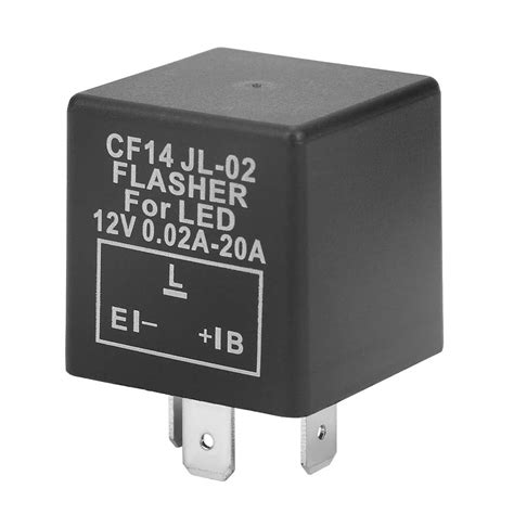 LED Flasher Relay 3 Pin 12V LED Electronic Flasher Unit Adjustable