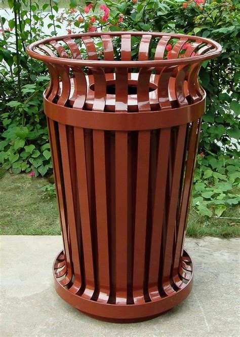 Commercial Outdoor Trash Receptacle / SPT-C21 | Sunperk Site Furnishings