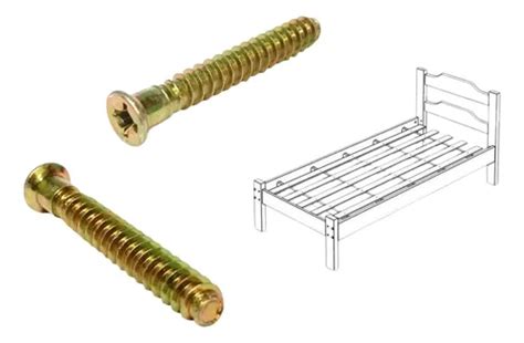 Parafuso De Cama De Madeira - Parafuso De Montagem De Móveis Cama Berço 7x50mm - Kit 20pç | MercadoLivre