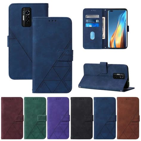 Leather Case For Tecno Spark 7 Camon 16 17 Pro 12 Pop 5 2f 4 6 Air Card Holder Coque Wallet Flip