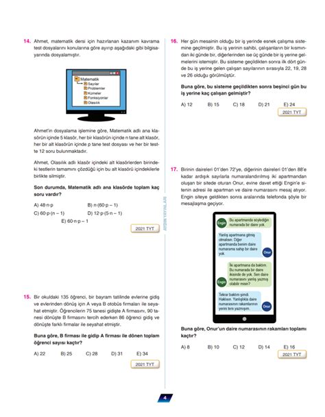 9 Sınıf Matematik KÖsb Oran Orantı Ve Problemler Ünitesi Çıkmış Ösym