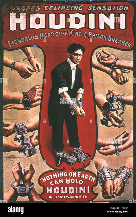 HARRY HOUDINI 1874 1926 NAmerican Magician Portrayed As The