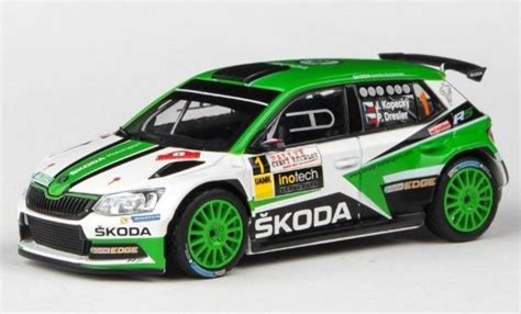 Modellautos Skoda Fabia 1 43 Abrex III R5 No 1 Motorsport Rally Cesky