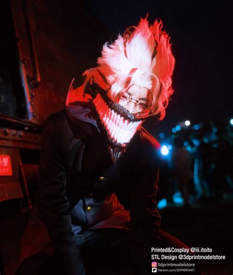 D Printed Dandadan Okarun Mask Dan Da Dan Hollow Skull Anime