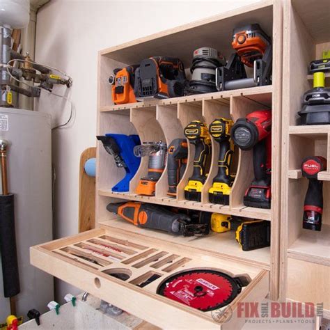 Ultimate Cordless Tool Storage Cabinet | Tool storage cabinets, Tool storage diy, Power tool storage