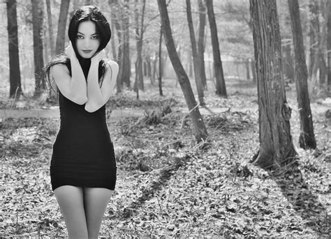 1110302 White Black Women Monochrome Model Portrait Photography Fashion Spring Beauty