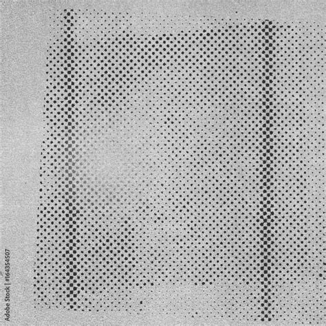 Abstract Photocopy Texture With Dark Halftone Pattern Stock