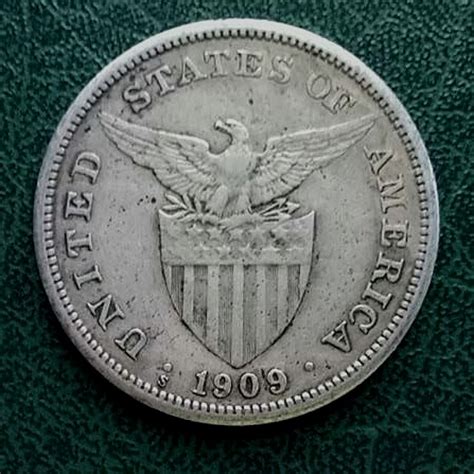 Philippine Coins Under US Administration USPI 1907 1908 1909 One