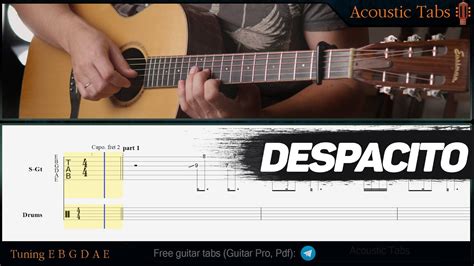 Despacito Luis Fonsi Guitar Tabs YouTube